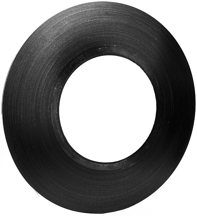 Stahlband 16,0 x 0,5 mm - gebläut 1 Ring = 25 kg = 400 m | Wicklung:  Scheibenform